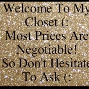 Browse my closet and make me an offer